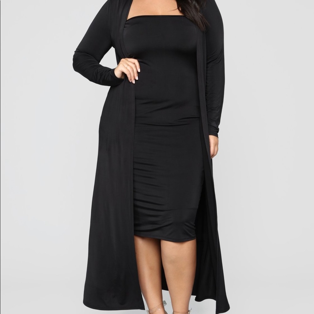 Still Fallin’ for him Dress set XL Black